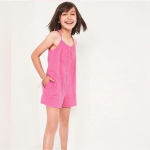 Old navy, girls Pink Romper, size XL (14-16)
